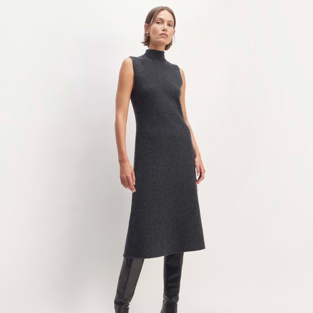 Everlane Cozy-Stretch Sleeveless Midi Dress, Size XS - New w/o tags